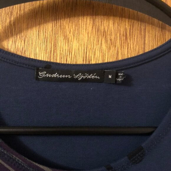 Gudrun Sjoden Organic Cotton Long Sleeve Shift Dress w/Pockets - Picture 3 of 4